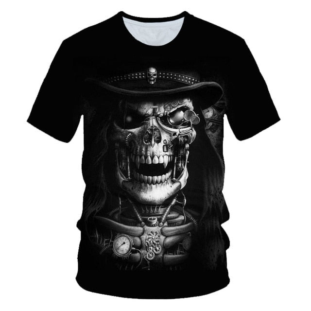 Skull Beauty Rock Cool 3D t shirts