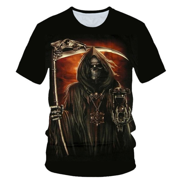Skull Beauty Rock Cool 3D t shirts