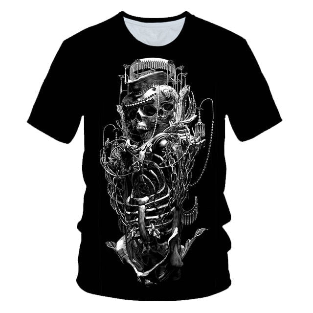 Skull Beauty Rock Cool 3D t shirts