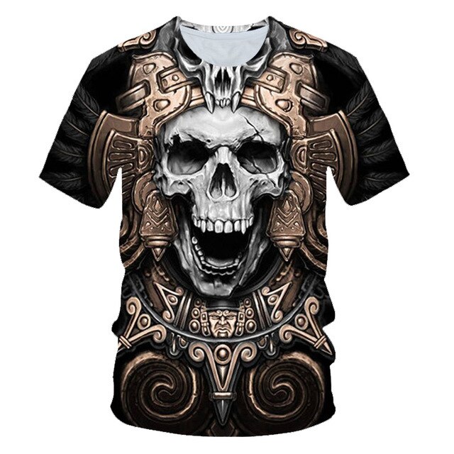 Skull Beauty Rock Cool 3D t shirts