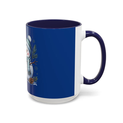 Blue Accent Holiday Mug