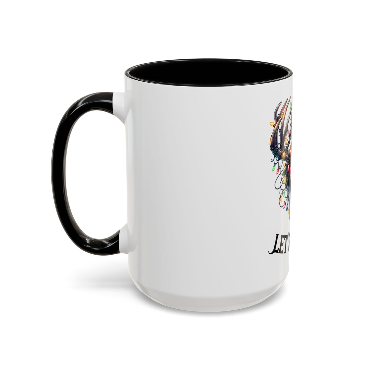 Let’s Get Lit Skull Antler Coffee Mug