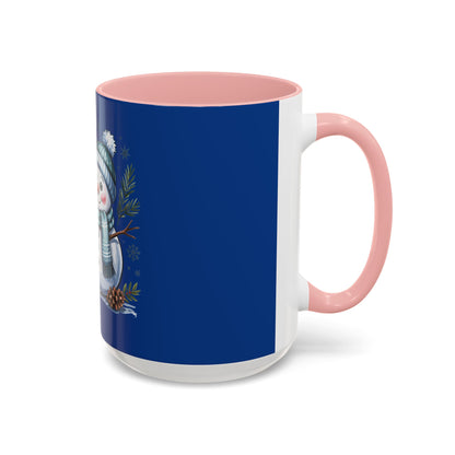 Blue Accent Holiday Mug