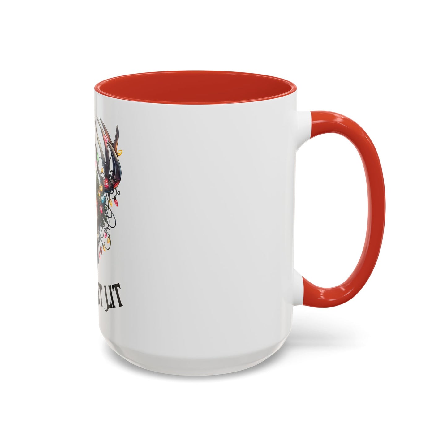 Let’s Get Lit Skull Antler Coffee Mug