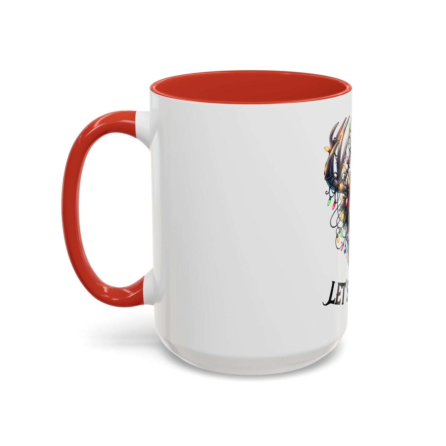 Let’s Get Lit Skull Antler Coffee Mug