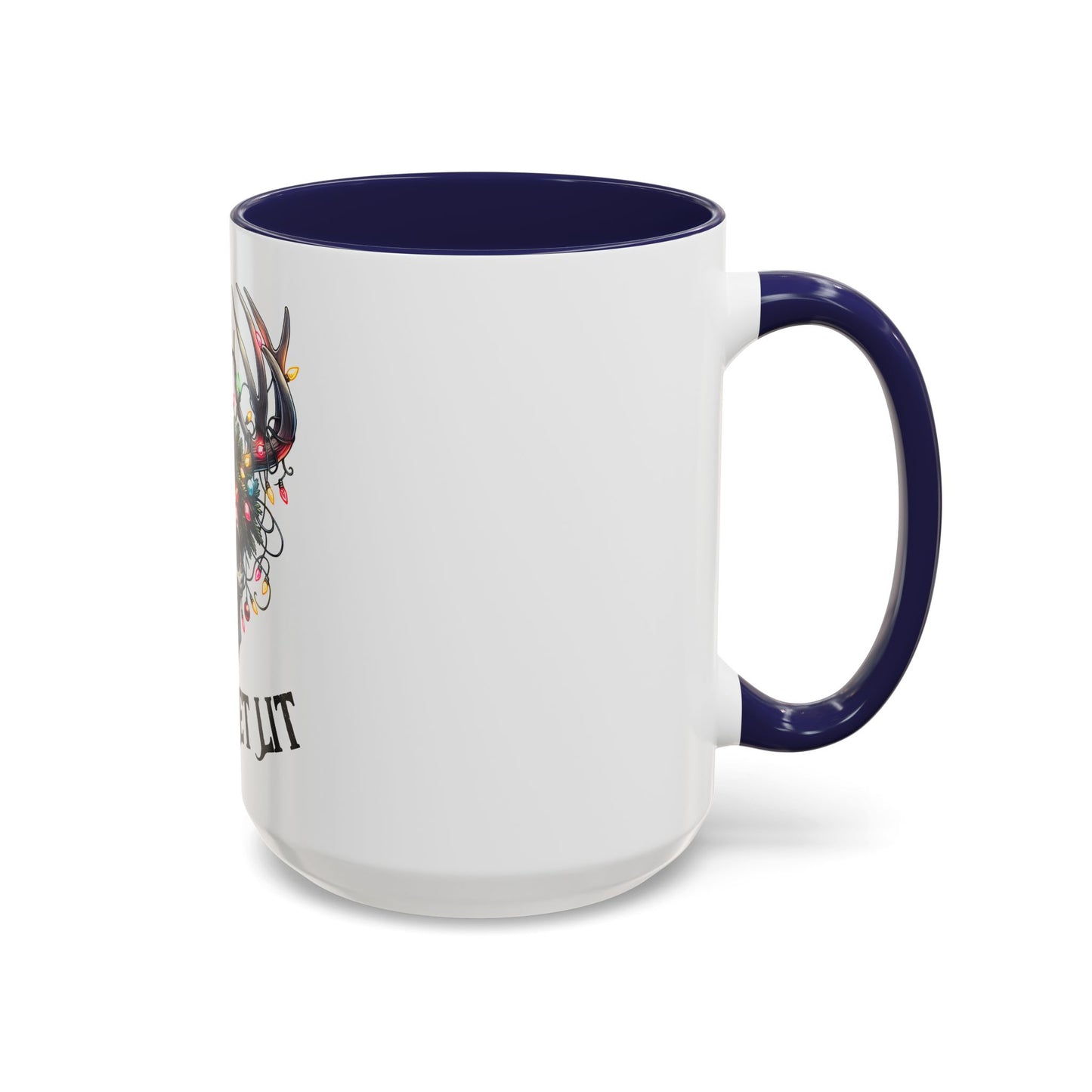 Let’s Get Lit Skull Antler Coffee Mug
