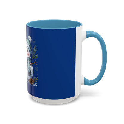 Blue Accent Holiday Mug