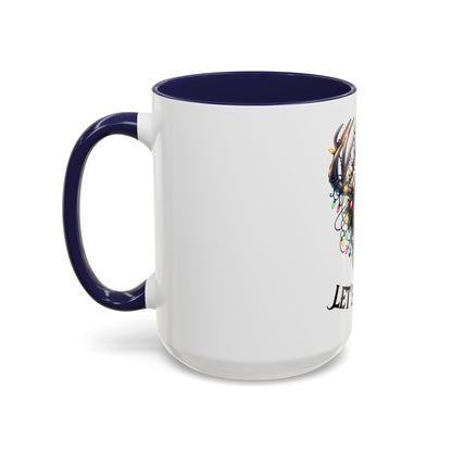Let’s Get Lit Skull Antler Coffee Mug