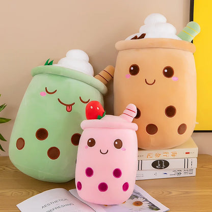 Kawaii Boba Fruit Bubble Tea All Plushie