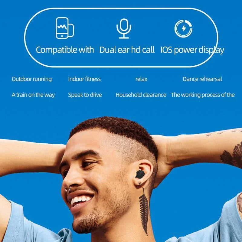 Headset Wireless Bluetooth Headphones
