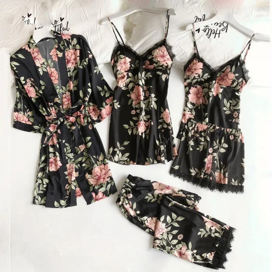 Women Five-piece Pajamas set
