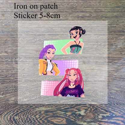 Kpop Demon Hunters Name Combination Letter A-Z Print Lunch Boxes Purple Huntrix Saja Boys Bento Box Women Picnic Food Container