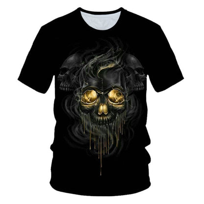 Skull Beauty Rock Cool 3D t shirts