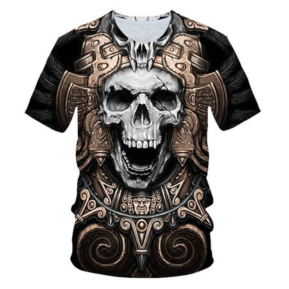 Skull Beauty Rock Cool 3D t shirts