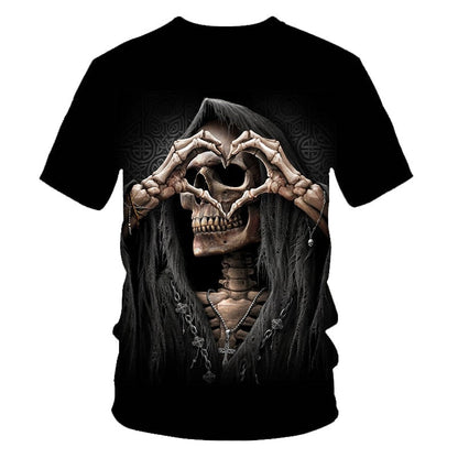 Skull Beauty Rock Cool 3D t shirts